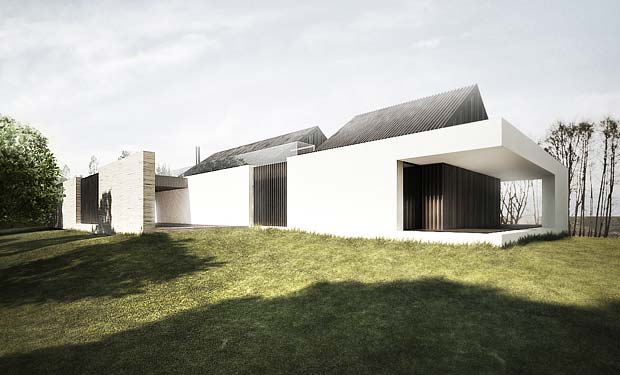 Holiday house on the lake Nieslysz, Poland by Tamizo