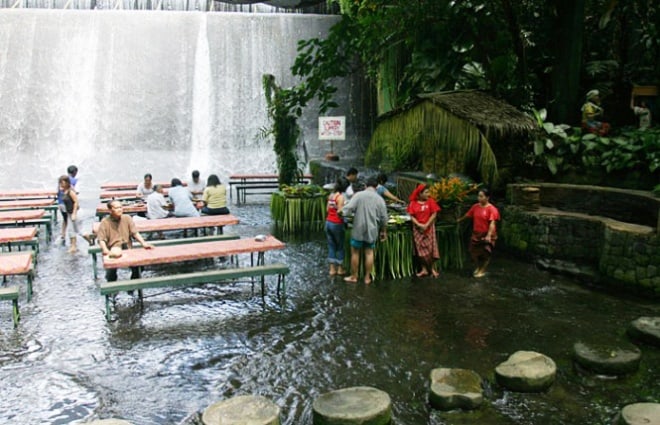 Villa Escudero with the Waterfalls Restaurant