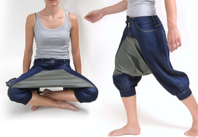 Picnic Pants   Your Own Private Table when Sitting Cross Legged   DesignRulz.com